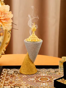 Double cone resin incense burner Arabic style censer middle eastern aromatherapy crafts decor