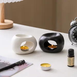 Bruciatore di oli essenziali in ceramica minimalista moderno portacandele decorazione yoga