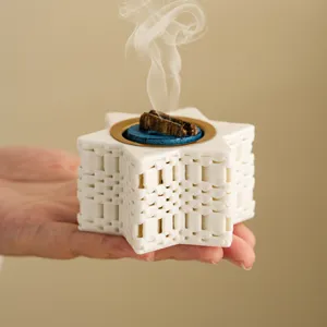 Star shaped 3D printed incense burner creative home decor aroma diffuser for meditation desk