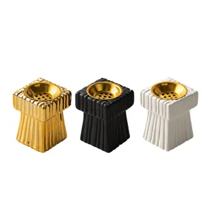 Set de quemador de incienso de ceramica cuadrada de lujo nordico para decoracion de mesa