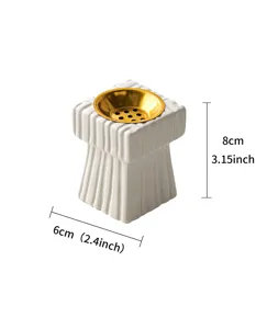 Quemador de incienso de cerámica cuadrada de lujo nórdico decoración difusor aroma