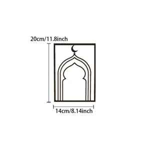 Arabic iron art wall decor metal hanging Middle East creative wall art pendant home decoration.