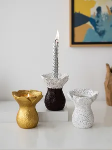 Resin flower candle holder minimalist art aromatherapy home desktop decorative craft details