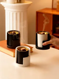 Modern Middle Eastern incense burner Arabic hand-held wood texture aroma diffuser home decor
