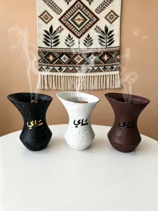 Detailansicht des Harz-Weihrauchbrenners mit arabischer Kalligrafie und tollem Raucheffekt.
