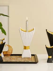 Middle Eastern style candlestick holder resin aroma candle decor table centerpiece