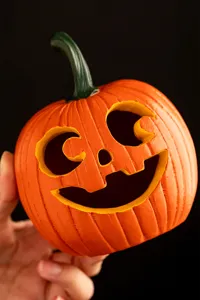 Halloween resin pumpkin ornament decoration for home desktop festival display details