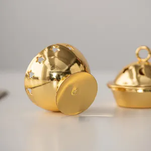 Gold mini metal incense burner Middle Eastern style desktop decor aromatherapy ornament