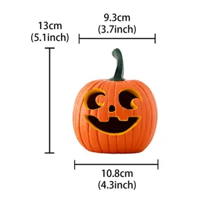 Halloween pumpkin resin ornament desktop decoration home decor festival party prop 13x10cm