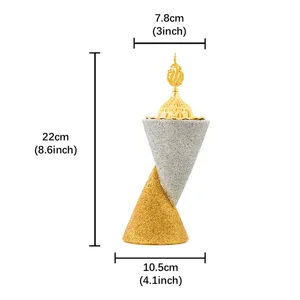 Middle Eastern double cone resin incense burner Arabic style home decor art ornament censer