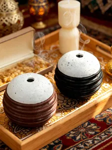 Bruciatore di Incenso Stile Arabo Decorazione Casa Aromaterapia Ornamentale