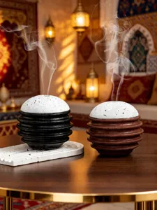 Bruciatore di incenso arabo del Medio Oriente design a nido d'ape decorazione aroma diffusore