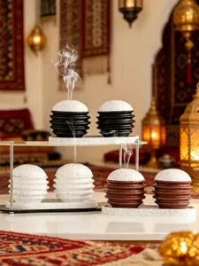 Bruciatore di incenso arabo del Medio Oriente stile alveare decorazione festa aromaterapia