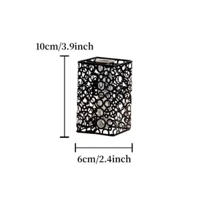 Nordischer Stil Eisen Kunst Reagenzglas Glas Vase Hydrokultur Pflanze Dekor 10x6cm.