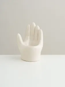 Ceramic hand shaped candle holder minimalist cute home desktop decorative tray and ornament