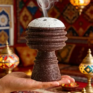 Bruciatore di incenso a nido d'ape arabo del Medio Oriente decorazione per la casa vista principale