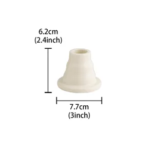 Simple ceramic candle holder cute mini candle cup for home desktop decoration and table ornaments.