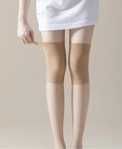Summer thin anti-snag over-the-knee stockings breathable knee protection leg sleeves for women