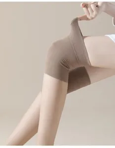 Summer thin over the knee compression stockings women knee high elastic leg wear detail shot