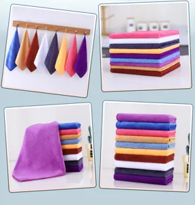 Thickened microfiber cleaning cloth for kitchen, super absorbent towel, multi-color set.