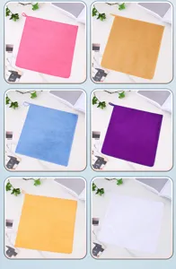 Thickened absorbent cleaning cloth kitchen household microfiber wipe towel multi-color practical set