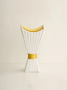White and gold Middle Eastern incense burner censer candle holder home desktop decor