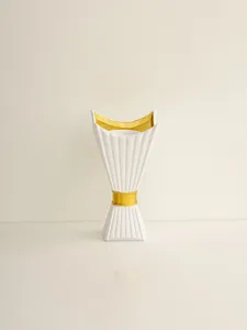 Detailed view of the white and gold Middle Eastern incense burner, showing fine craftsmanship.
