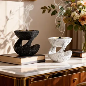 Bruciatore di Incenso Sospeso in Resina Creativa Moderna Stile Arabo Supporto per Diffusore per Aromaterapia Decorazione