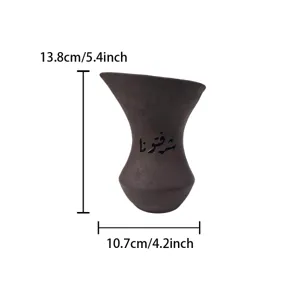 Harz Taillen Räuchergefäß mit arabischer Kalligraphie, nahöstliche Home Deko 13.8cm groß