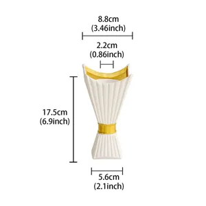 Middle Eastern style white gold candle holder resin aroma chalice tabletop decor