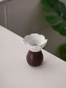 Resin flower candle holder artistic aroma candle stand minimalist home desktop decor craft
