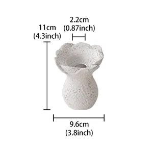 Resin flower candle holder artistic aroma candle stand desktop home decor craft