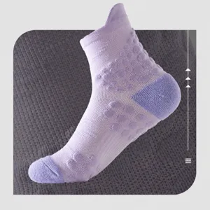 Unisex sports running socks with massage sole and ankle wrap for marathon fitness.