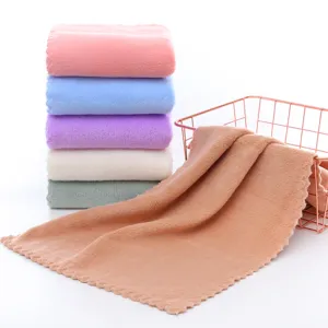 Soft coral fleece towel thickened face and bath towel for adults home daily use multi-color set