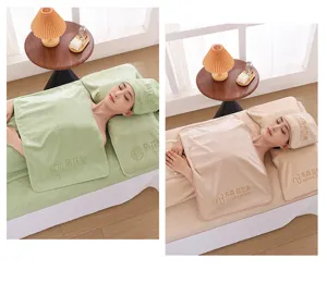 Verdichtetes Mikrofaser Kosmetik Salon Handtuch Set, saugfähig schnelltrocknend Behandlung Laken.