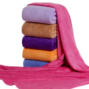 Soft microfiber bath towel set quick drying absorbent hotel spa salon towels bulk wholesale