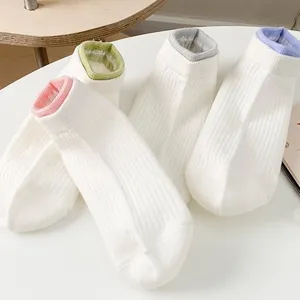 Women's short socks sweet solid color breathable cotton ankle socks spring and autumn style