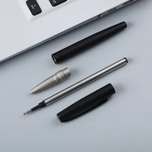 Minimalistischer Metall-Rollerball-Stift für Werbegeschenke und Firmenlogo-Anpassung.