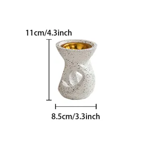 Quemador de incienso de resina creativo moderno soporte de aromaterapia para decoración.