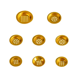 Golden metal mesh strainer censer cup accessories hollow hardware replacement parts set