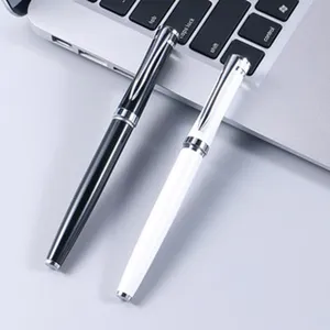 Set de bolígrafo de metal bolígrafo de firma de negocios escritura suave con clip metal