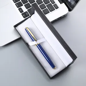 Metal signature pen gift box set business office rollerball pen stationery wholesale supply.