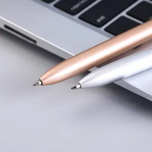 Minimalistische Zakelijke Roterende Metalen Pen Stijlvolle Balpen Met Metalen Clip Soepel Schrijven Kantoor Kantoorartikelen Geschenk Pen