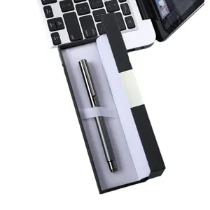 Set de stylo a bille en metal de luxe dans coffret cadeau, elegante stylo d'affaires.