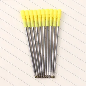 Metal Ballpoint Pen Refills Replacement Bullet Nib Smooth Writing Office Stationery Writing Accessories