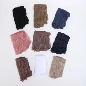 Multi-color lace headscarf sheer shawl thin sunscreen summer fashion versatile detail view