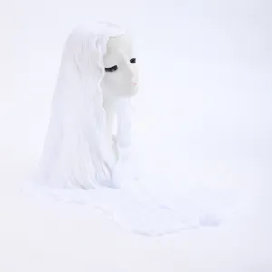 White lace headscarf and summer sun protection shawl for women, versatile design.