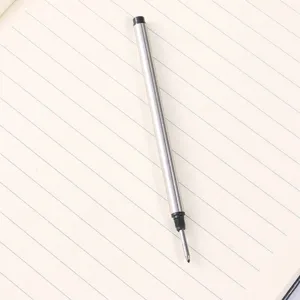 Metal rollerball pen refill 0.5mm threaded water-based smooth writing stationery tool
