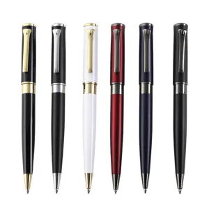 Business metal ballpoint pen set, smooth writing office gift stationery with elegant finish.