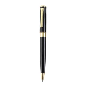 Luxury business metal ballpoint pen in black and gold finish for office and gift writing.